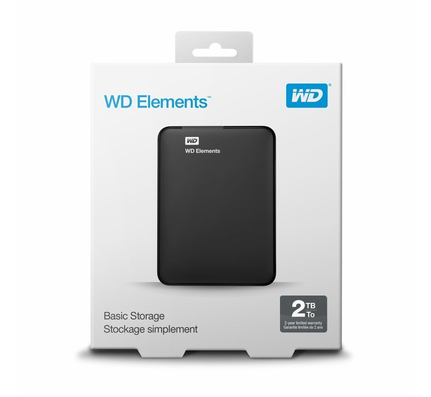 HDD EXT. WD Elements Portable 2.5 Inch 2TB, Zwart