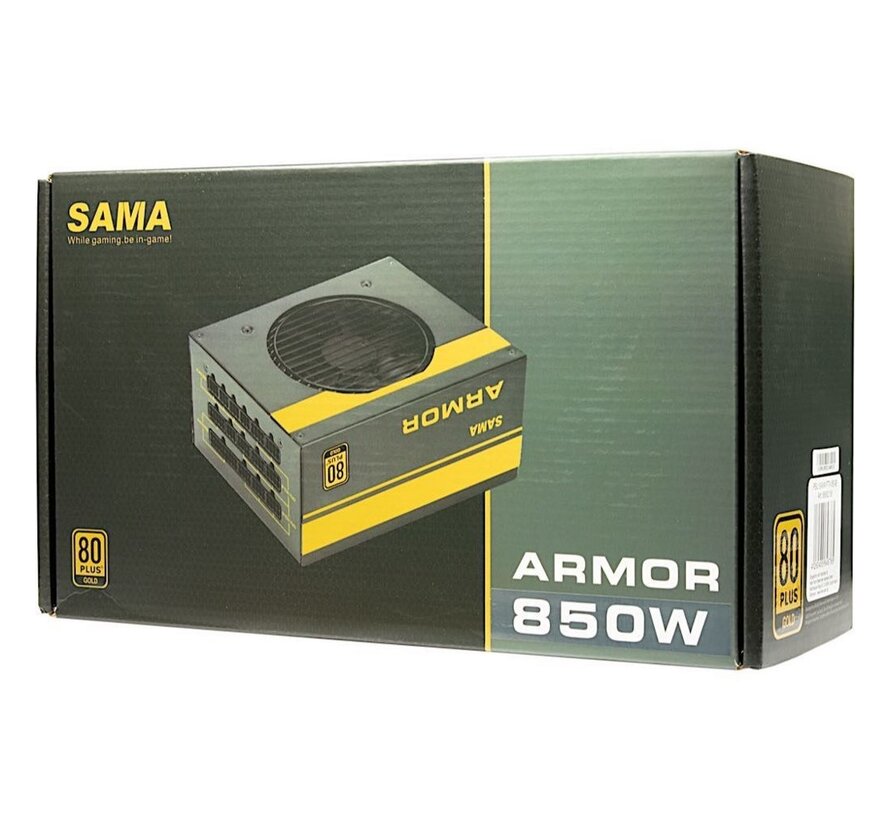 SAMA FTX-850-B ARMOR | 850 Watt Gold ATX PSU | Modulair | Power Supply | Voeding