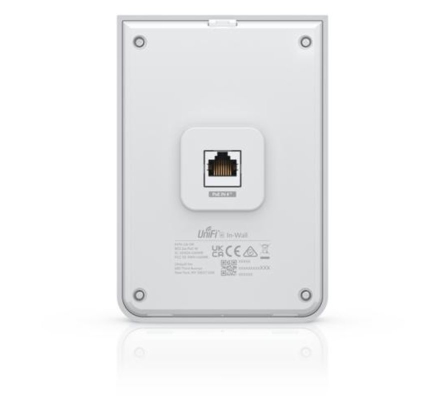 Unifi 6 In-Wall | Wifi 6 | Power over Ethernet (PoE) | 573 Mbit/s | Inclusief Muurmontagebeugel