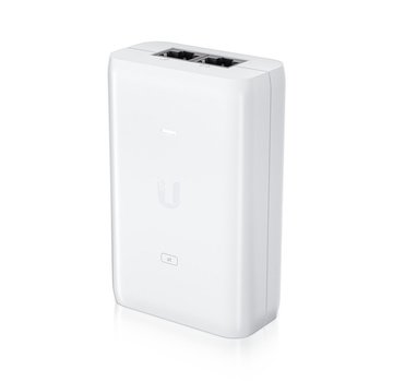 Ubiquiti Networks U-POE-AT | PoE Adapter & Injector | 48V | 30W | Gigabit Ethernet | IEEE 802.3at