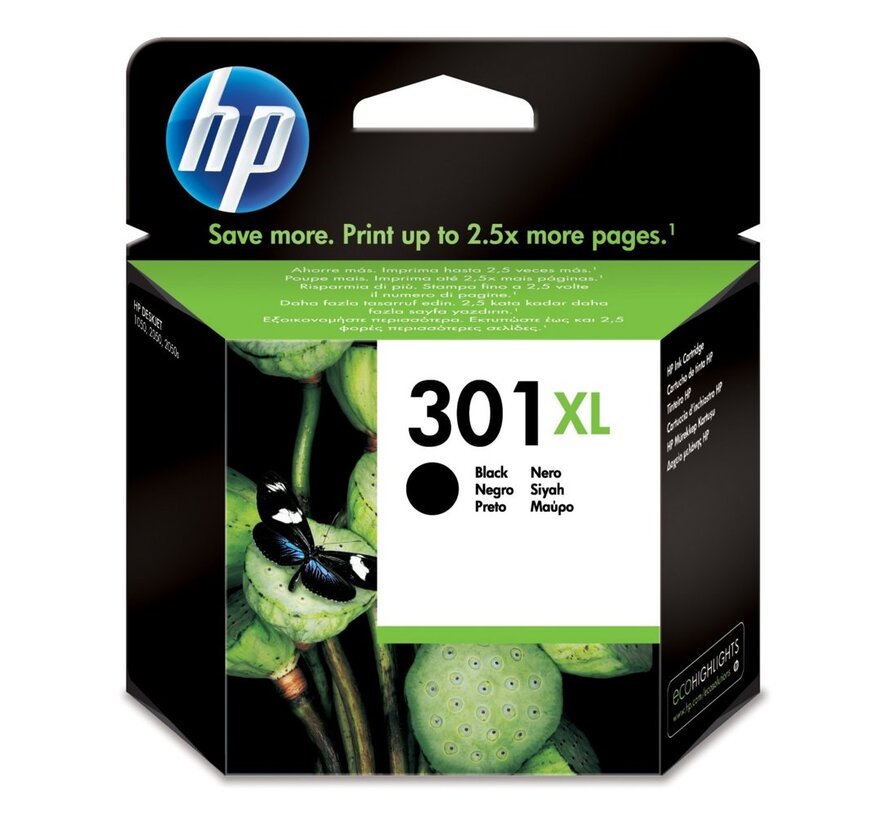 HP 301XL | Originele High-Capacity Zwarte Inktcartridge