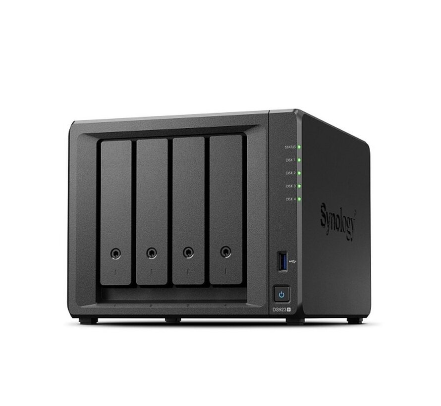 DiskStation DS923+ NAS | 4 Drive Bays | AMD Ryzen R1600 | 2x Gigabit Ethernet | Desktop | Zwart