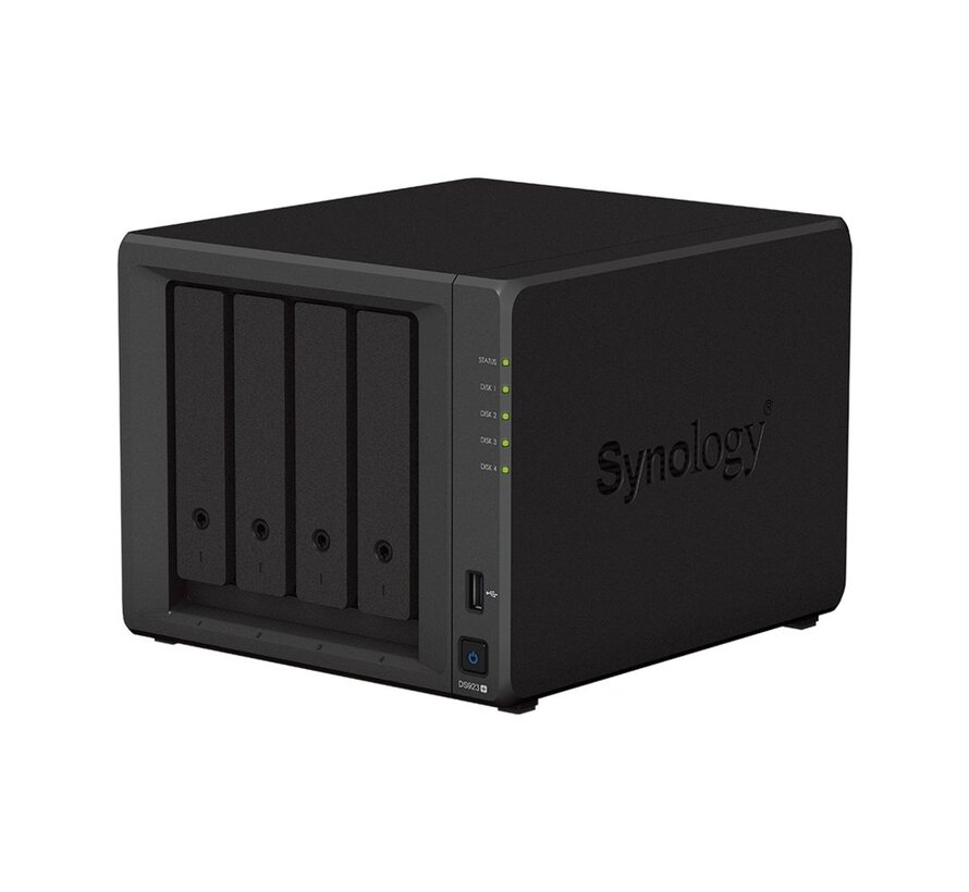 DiskStation DS923+ NAS | 4 Drive Bays | AMD Ryzen R1600 | 2x Gigabit Ethernet | Desktop | Zwart