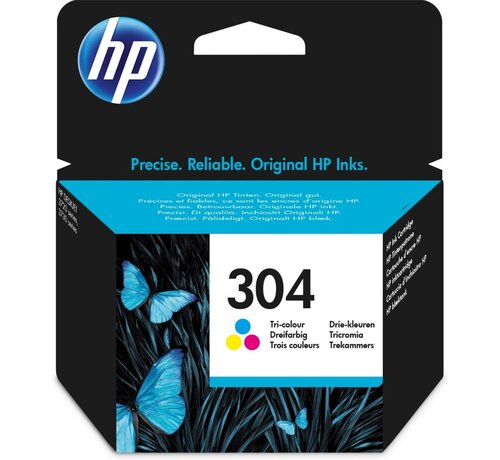 Hewlett Packard Inkt HP 304 (N9K05AE) Color Orgineel