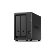 Synology DiskStation DS723+ NAS | 2 Drive Bays | AMD Ryzen R1600 | 2x Gigabit Ethernet | Zwart