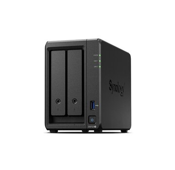 Synology DiskStation DS723+ NAS | 2 Drive Bays | AMD Ryzen R1600 | 2x Gigabit Ethernet | Zwart