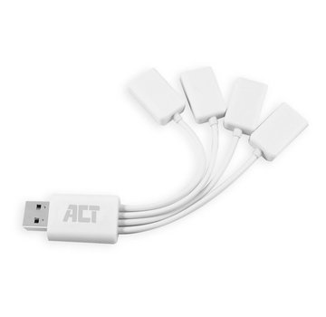 ACT AC6210 interface hub USB 3.2 Gen 1 (3.1 Gen 1) Type-A 480 Mbit/s Wit