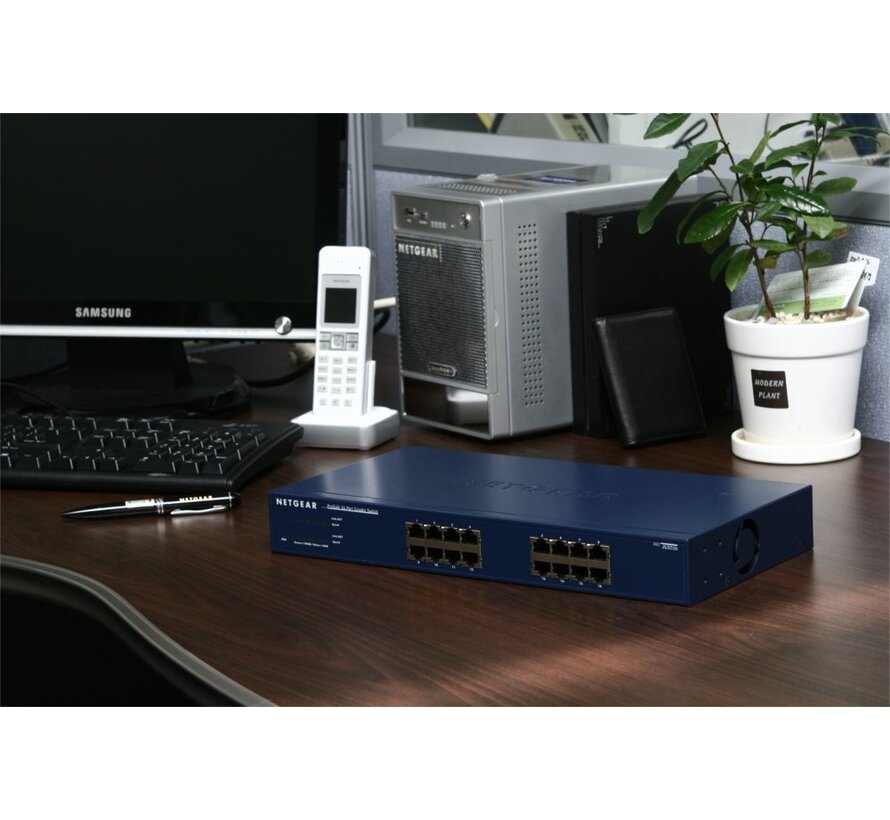 ProSAFE JGS516 | Unmanaged Switch | 16 Poorten | Gigabit Ethernet (10/100/1000 Mbps)
