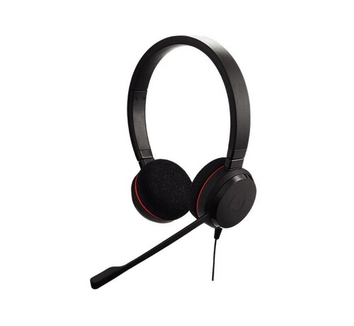 Jabra Evolve 20 UC | Bedrade On-ear Stereo Headset | USB Type-A | Zwart