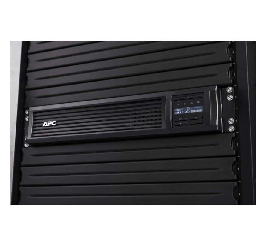 Smart-UPS SMT3000RMI2UC | 3000 VA / 2700 W | Rack Mount 2U | 8x IEC C13 & 1x IEC C19 | Pure Sine Wave | SmartConnect & AVR | LCD-scherm