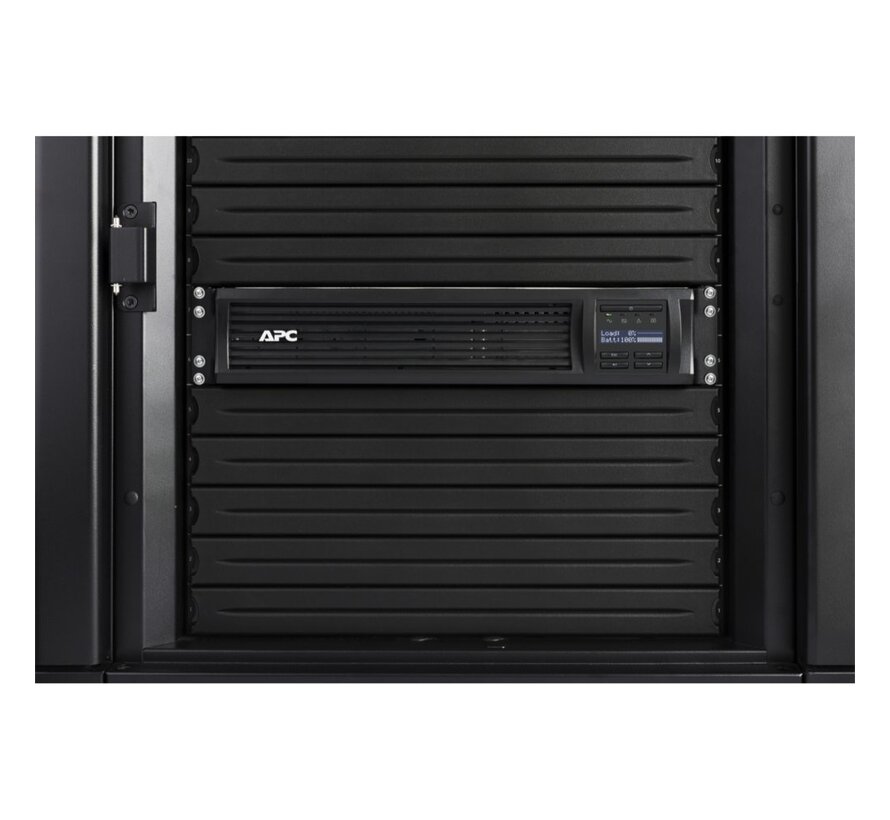 Smart-UPS SMT3000RMI2UC | 3000 VA / 2700 W | Rack Mount 2U | 8x IEC C13 & 1x IEC C19 | Pure Sine Wave | SmartConnect & AVR | LCD-scherm