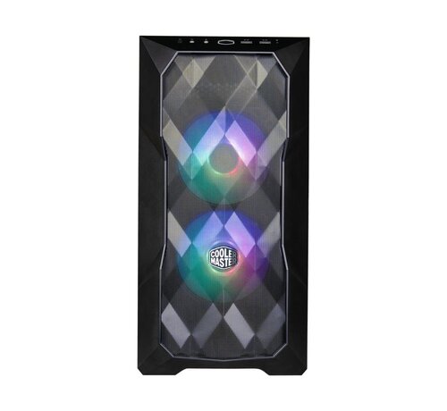 CoolerMaster Cooler Master MasterBox TD300 Mesh RGB | Micro Tower Case | Zwart