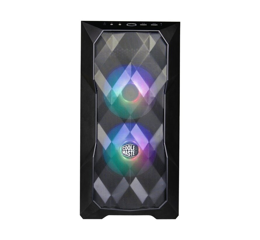 Cooler Master MasterBox TD300 Mesh RGB | Micro Tower Case | Zwart