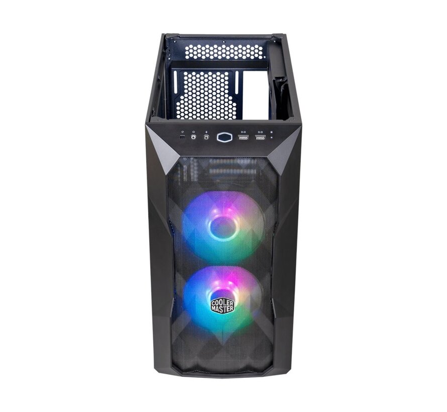 Cooler Master MasterBox TD300 Mesh RGB | Micro Tower Case | Zwart