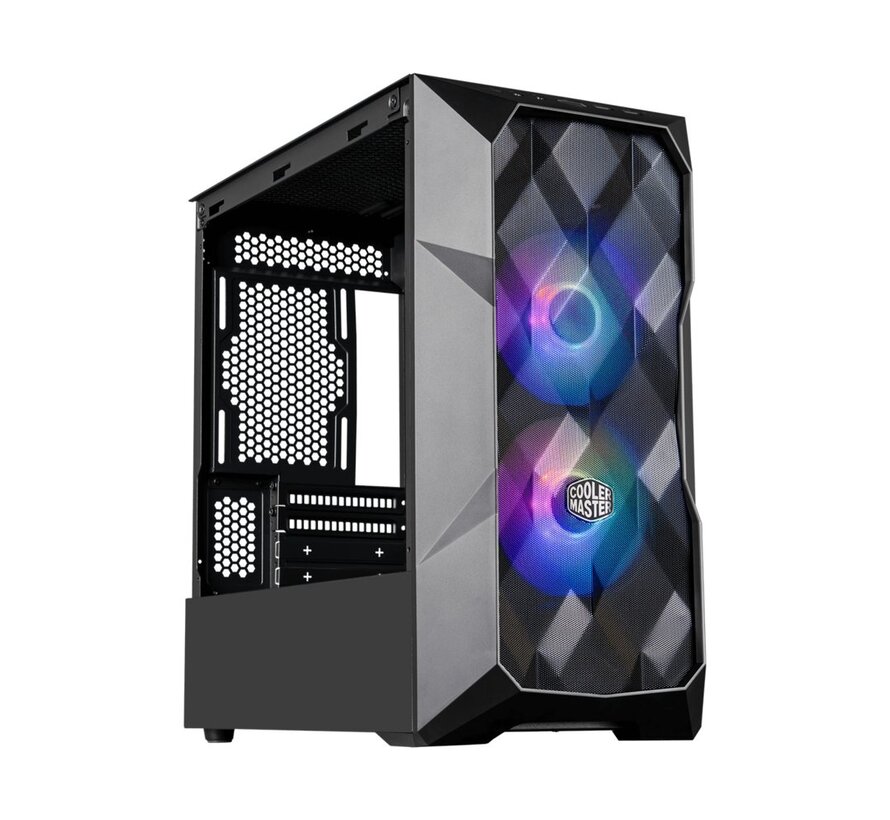 Cooler Master MasterBox TD300 Mesh RGB | Micro Tower Case | Zwart