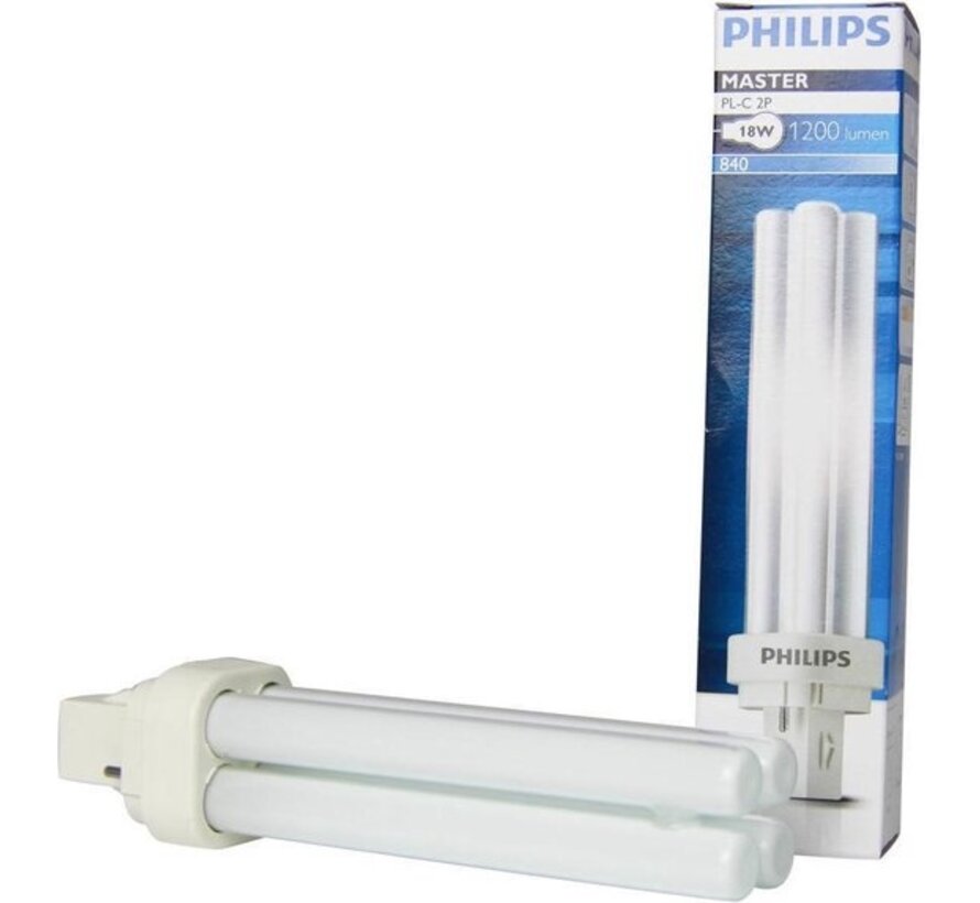 Philips MASTER PL-C 2P 18W 840 - Koel Wit