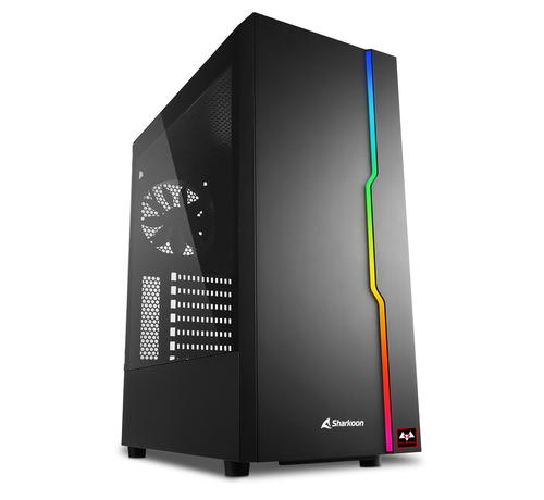 Pcman  Pcman Game PC Slider - AMD 5 5500 - RTX 5060 - 16 GB geheugen - 480 GB SSD - Windows 11 Pro