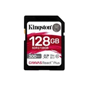 Kingston Canvas React Plus | SDXC | 128GB | Class 10 | UHS-II U3 | V90
