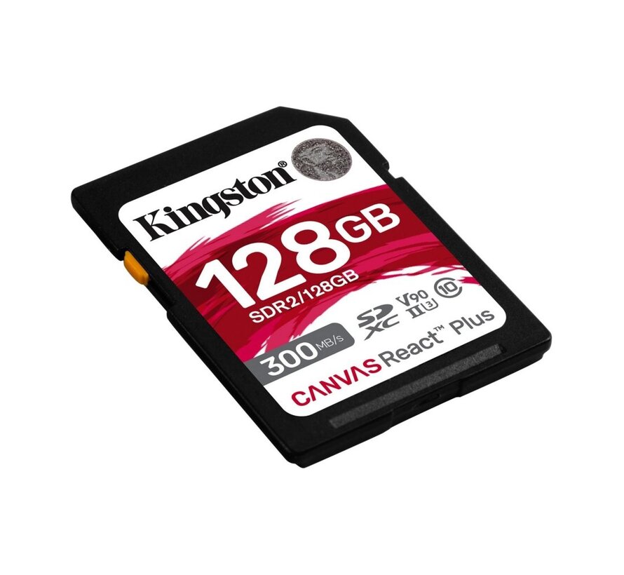 Canvas React Plus | SDXC | 128GB | Class 10 | UHS-II U3 | V90