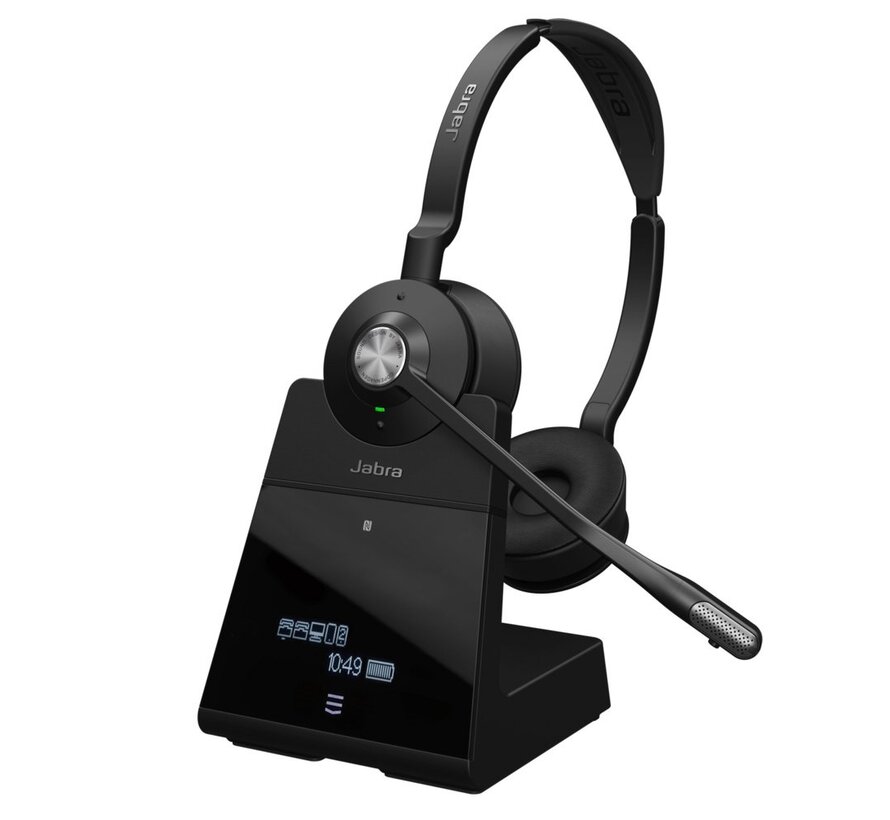 Engage 75 | Draadloze On-ear Stereo Headset | Oplaadstation | Zwart