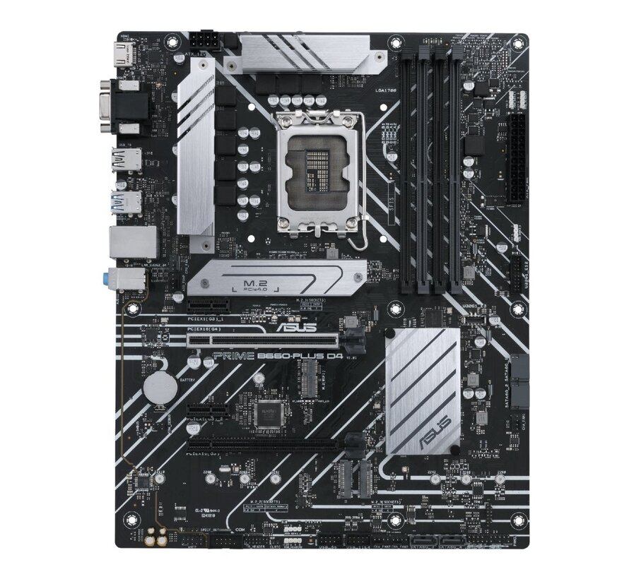 ASUS PRIME B660-PLUS D4 | Socket LGA 1700 | Intel B660 | 4xDDR4 | ATX | Moederbord