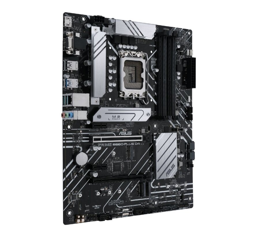 ASUS PRIME B660-PLUS D4 | Socket LGA 1700 | Intel B660 | 4xDDR4 | ATX | Moederbord