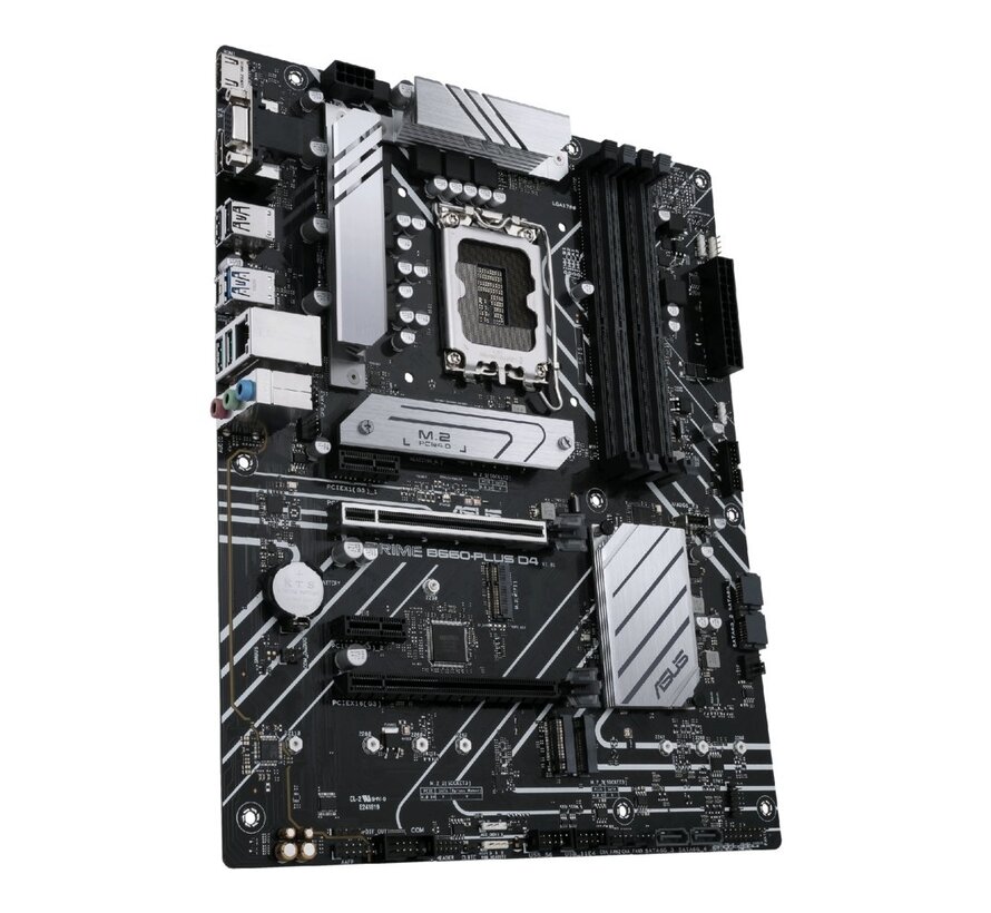 ASUS PRIME B660-PLUS D4 | Socket LGA 1700 | Intel B660 | 4xDDR4 | ATX | Moederbord