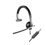 Logitech H650e | Bedrade On-ear Mono Headset | USB-A | Zwart/Zilver