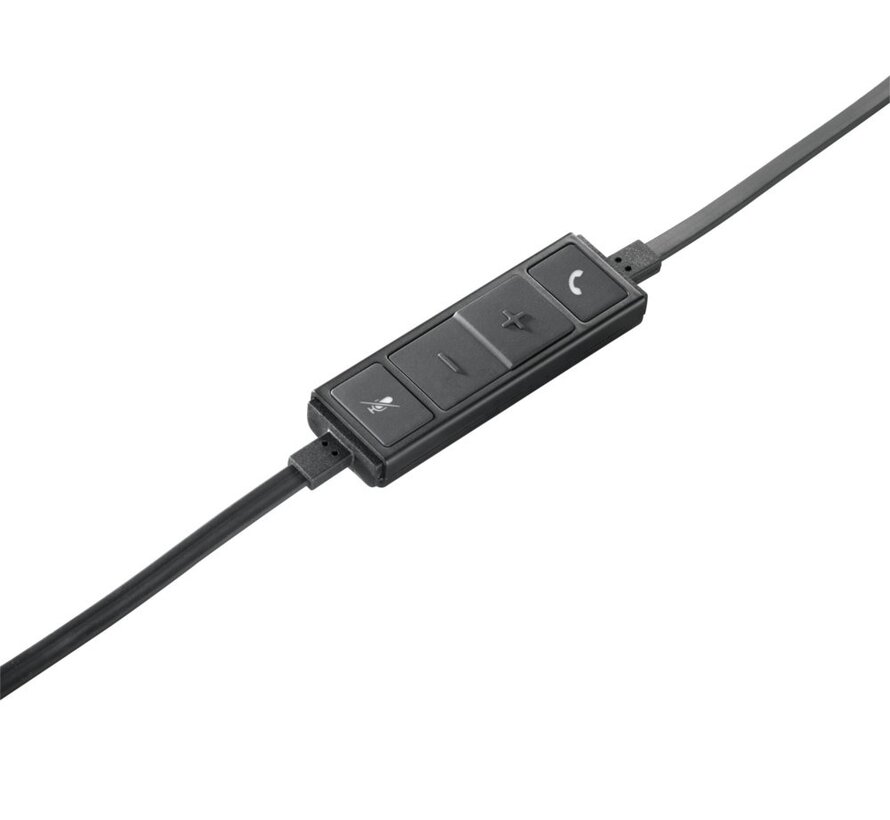 H650e | Bedrade On-ear Mono Headset | USB-A | Zwart/Zilver