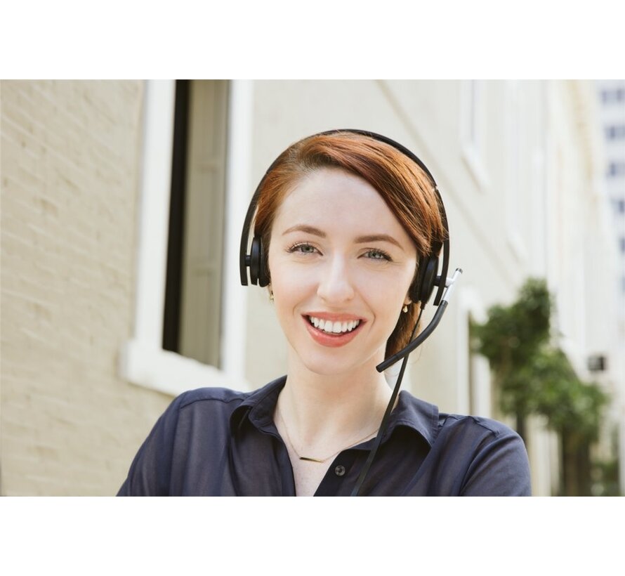 H650e | Bedrade On-ear Mono Headset | USB-A | Zwart/Zilver