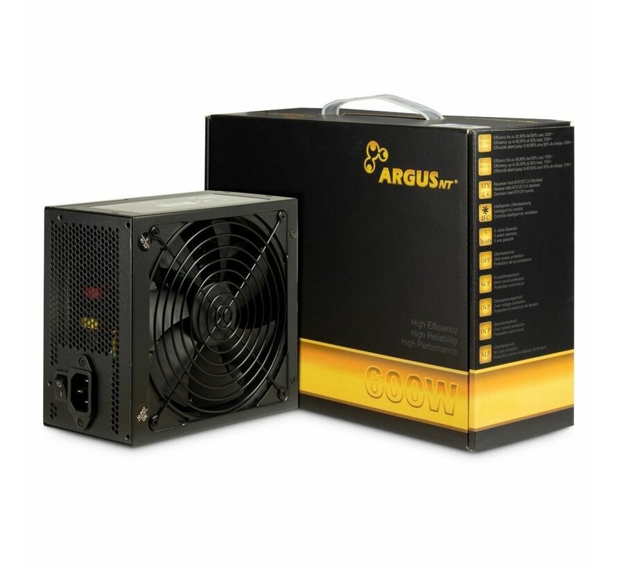 Argus GPS-600 power supply unit 600 W 20+4 pin ATX ATX Zwart