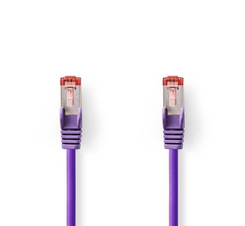 Nedis CCGP85221VT20 netwerkkabel Violet 2 m Cat6 S/FTP (S-STP)