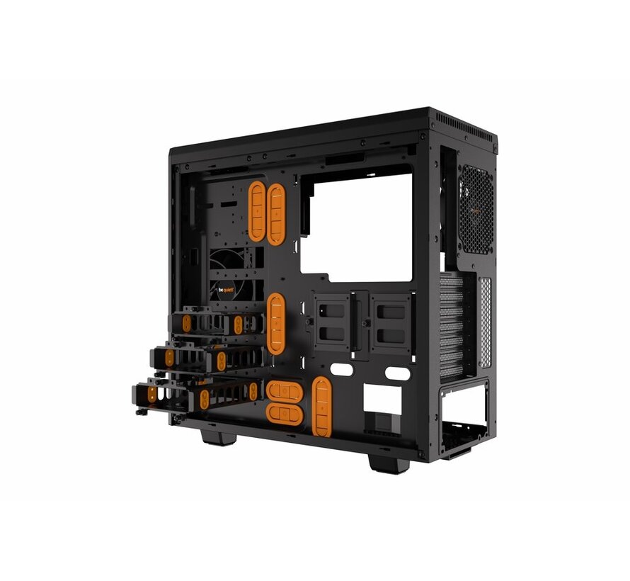 Pure Base 600 Window | Midi Tower Case | Zwart/Oranje