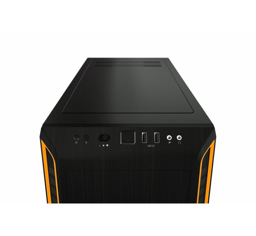 Pure Base 600 Window | Midi Tower Case | Zwart/Oranje