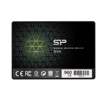 Silicon Power Slim S56 | 480GB SATA SSD | 2.5'' | 560MB/s Lezen | 530MB/s Schrijven