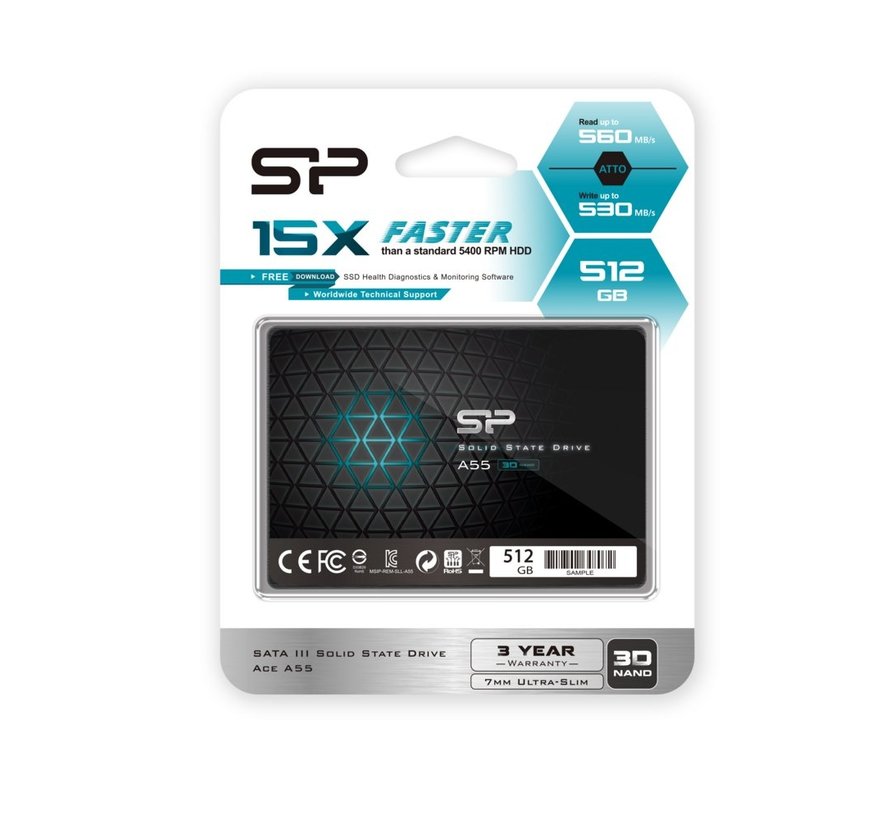 A55 | 512GB SATA SSD | 2.5'' | 560MB/s