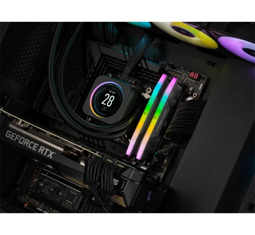 Vengeance RGB | 32GB 2x16GB DDR5 | 6000MHz | DIMM | CL40 | Geheugenmodule | RAM