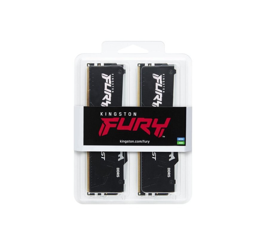 Technology FURY Beast RGB geheugenmodule 64 GB 2 x 32 GB DDR5 5200 MHz