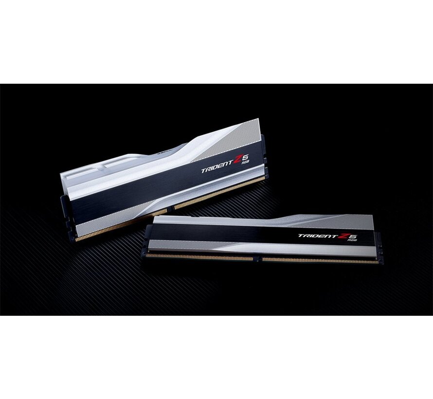 G.Skill Trident Z5 RGB Zilver | 32GB 2x16GB DDR5 | 6000MHz | DIMM | CL40 | Geheugenmodule | RAM
