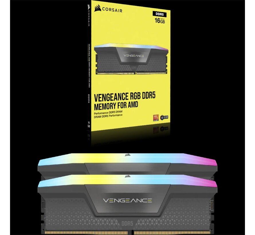 Vengeance RGB | 32GB 2x16GB DDR5 | 5200MHz | DIMM | CL40 | Geheugenmodule | RAM
