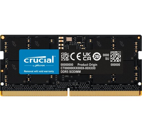 Crucial | 1x16GB DDR5 | 4800MHz | SODIMM | CL40 | Geheugenmodule | RAM