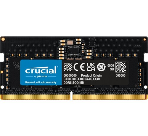 Crucial CT8G48C40S5 geheugenmodule 8 GB 1 x 8 GB DDR5 4800 MHz