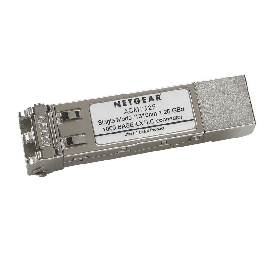 NETGEAR AGM732F | SFP Transceiver Module | 1,25 Gbps | Single-mode | 1310 nm | LC Duplex | 10 km