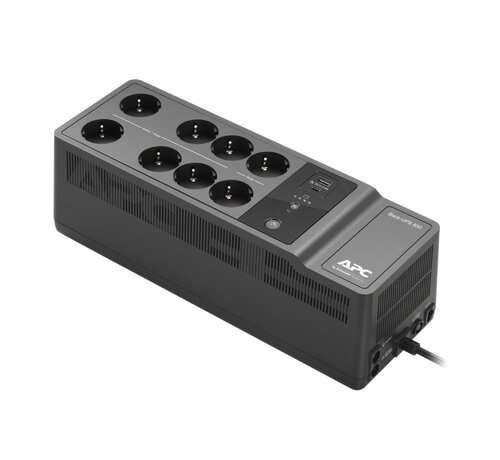 APC Back-UPS BE850G2-GR | 850 VA | 8 Schuko Stopcontacten (6 op Accu) | USB Type-A & C | AVR Spanningstabilisatie | Bescherming tegen Stroomstoringen
