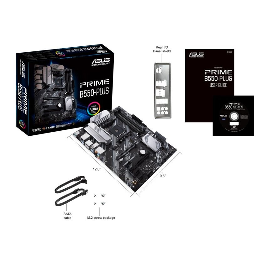 ASUS PRIME B550-PLUS | Socket AM4 | AMD B550 | 4xDDR4 | ATX | Moederbord