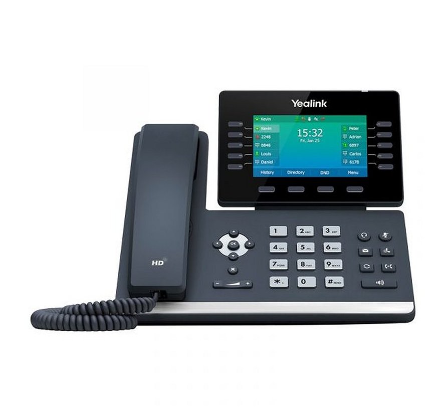 SIP-T54W | IP-Telefoon | Zwart | 10 Lijnen | 4,3" LCD | WiFi & Bluetooth