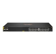 Hewlett Packard HPE Aruba 6000 24G PoE Switch | Managed L2 | 24 Poorten | Gigabit Ethernet | 4x SFP | 370W PoE Budget | 1U Rackmount