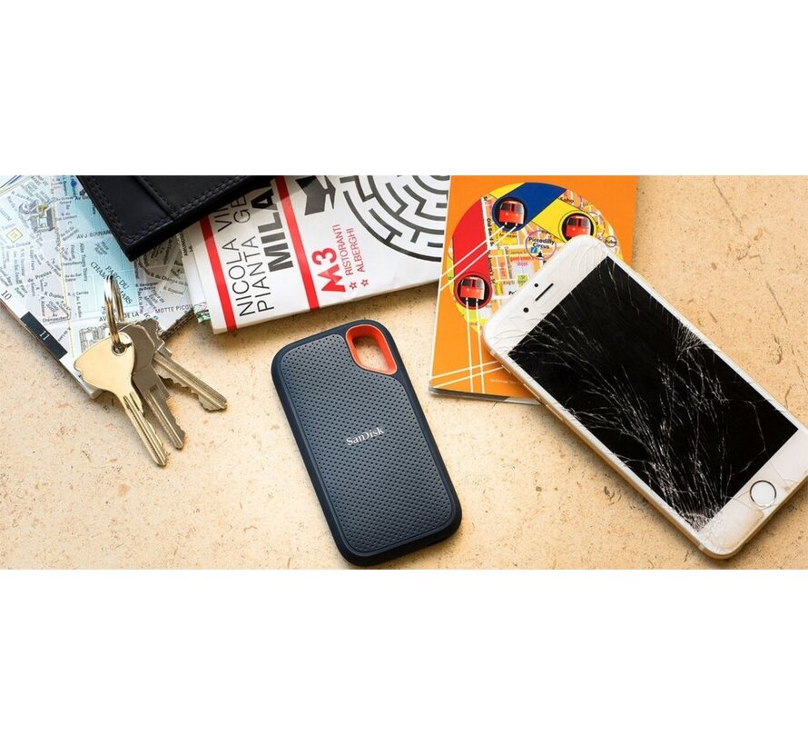 SanDisk Extreme Portable | Externe SSD | 2000GB | USB 3.2 | Zwart | Compact & Robuust