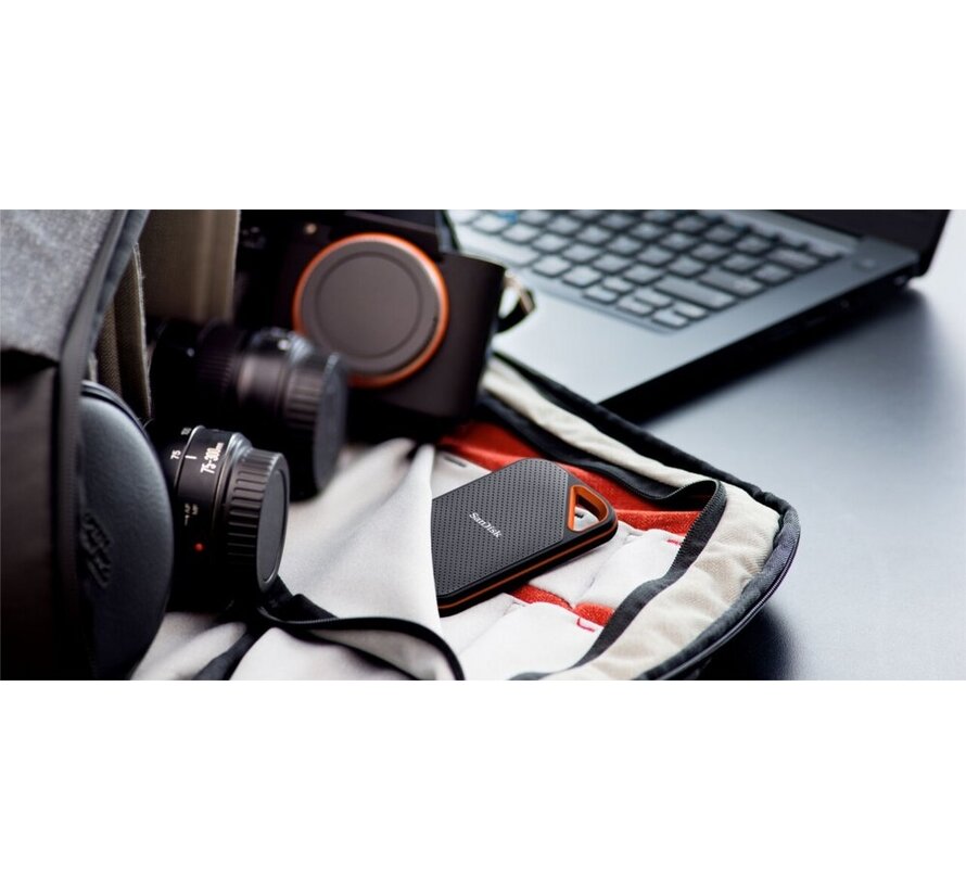 SanDisk Extreme PRO Portable | Externe SSD | 2000GB | USB 3.2 | Zwart | Compact & Robuust