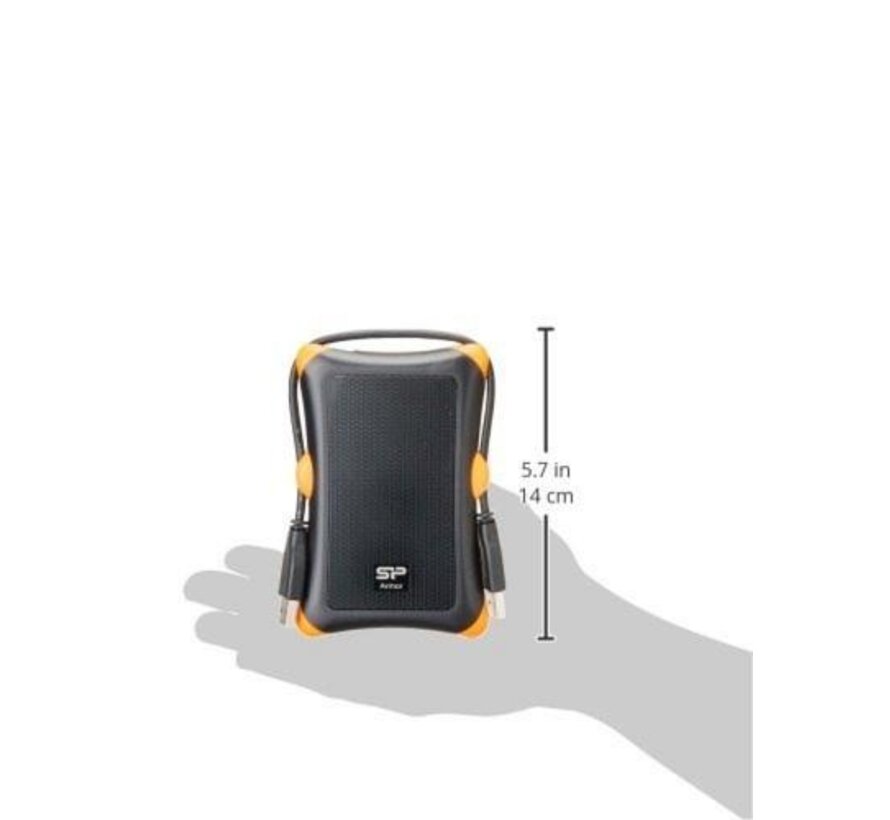 Rugged Armor Externe Harde Schijf | 1TB | USB 3.2 | Zwart